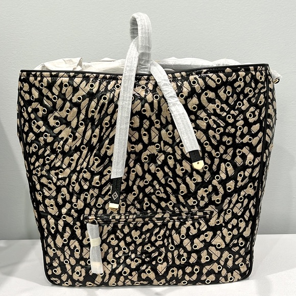 Vera Bradley Fenwick Hobo Glossy Leopard with Genuine Leather Trim - Picture 5 of 15